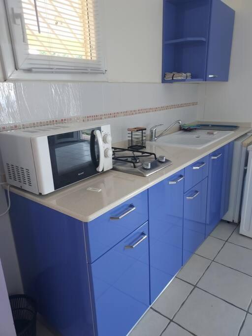 Grand Studio En Bas De Villa Avec Vue Sur Mer Au Carbet Ле Карбе Екстериор снимка